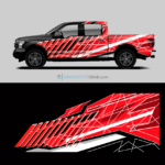 Vector angle shapes Vehicle Wrap Design
