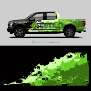 Vector landscape wrap Vehicle Wrap Design