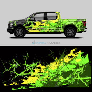 Landscaping vehicle wrap design