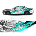 Sports car vector wrap design 3