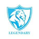 Lions head shield logo