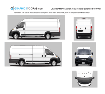 2023 RAM ProMaster 3500 Hi-Roof Extended 159”WB